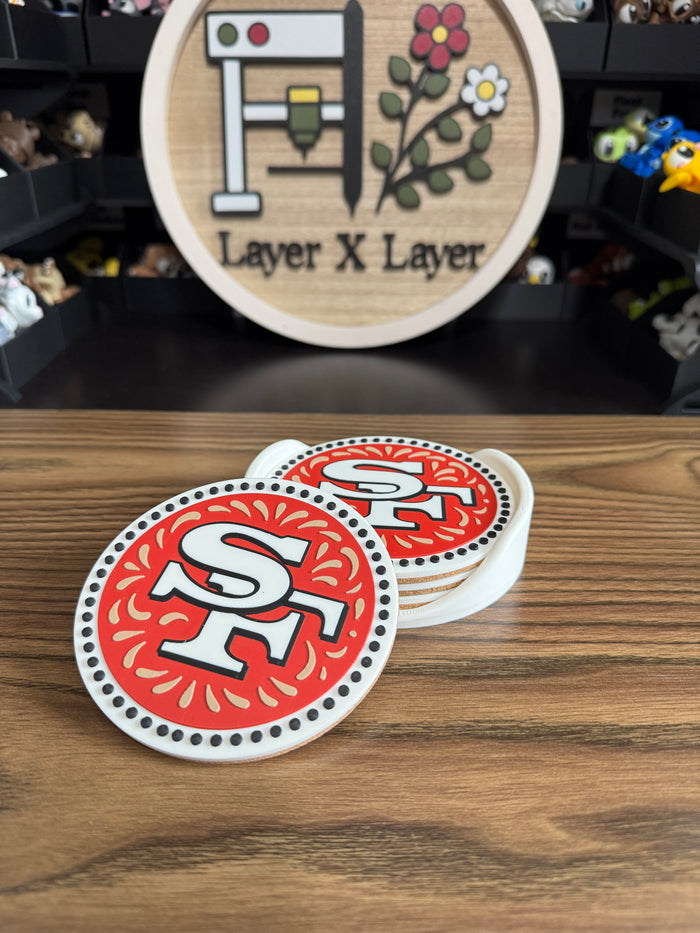 Talavera 49ers Coaster Set