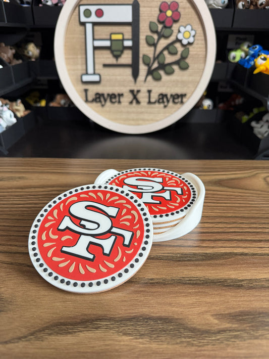 Talavera 49ers Coaster Set