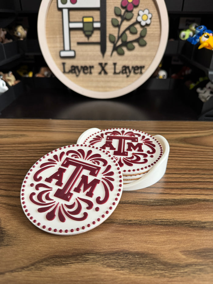 Talavera Aggie Coaster Set