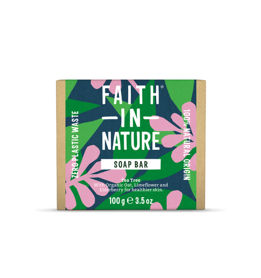 Natural tea tree soap bar - Faith In Nature - plastic free, zero waste
