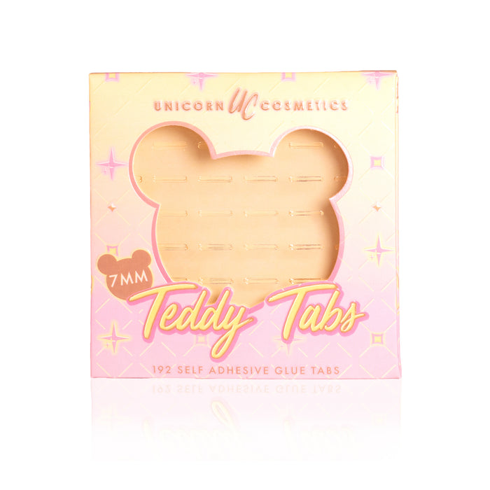 Teddy Tab - 7mm Pre-Glued Adhesive Tabs - Unicorn Cosmetics