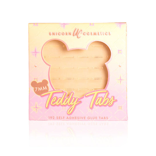 Teddy Tab - 7mm Pre-Glued Adhesive Tabs - Unicorn Cosmetics