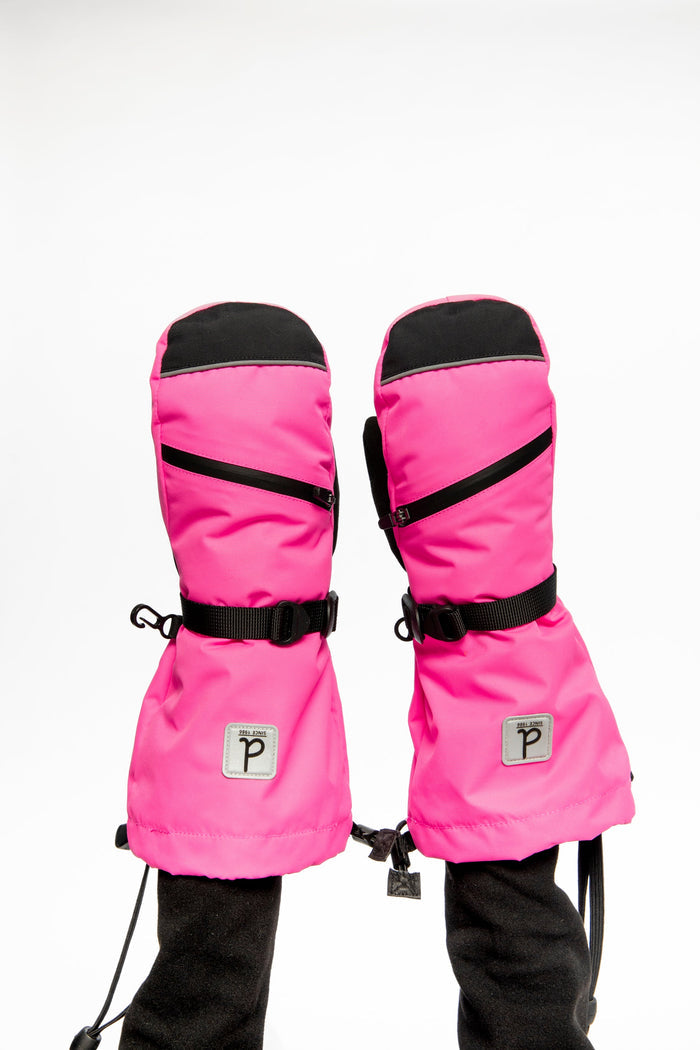 Teknik Winter Mittens Bright Pink-1