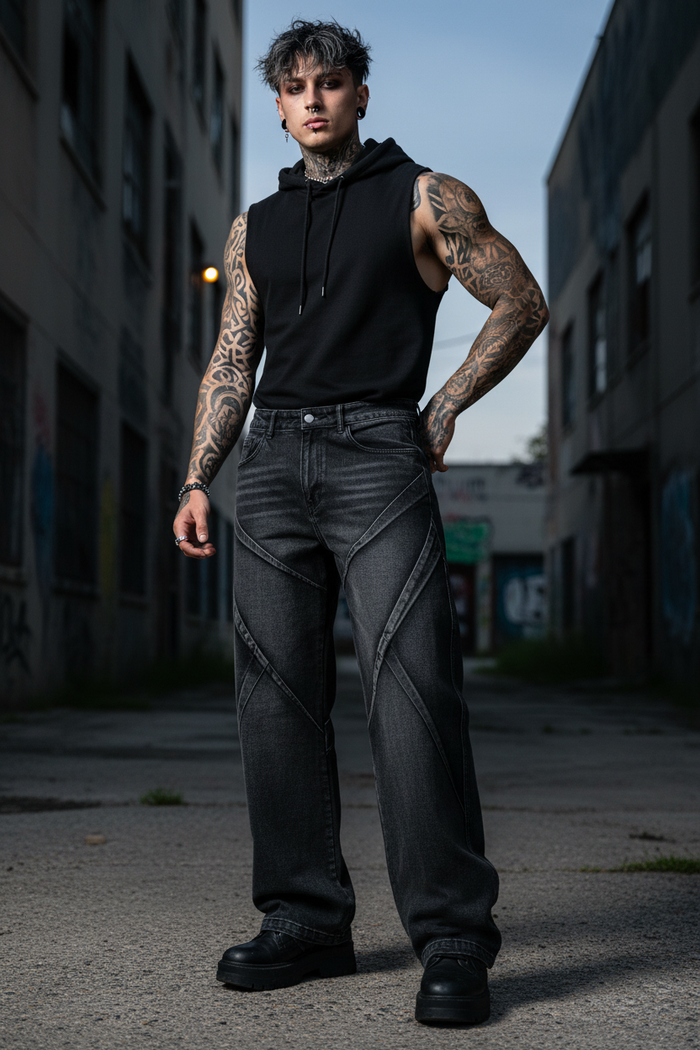 The Demon Wide Leg Jeans