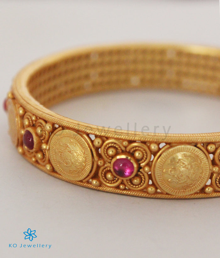 The Devika Silver Coin Bangle -single (Size 2.2/2.4/2.6/2.8)