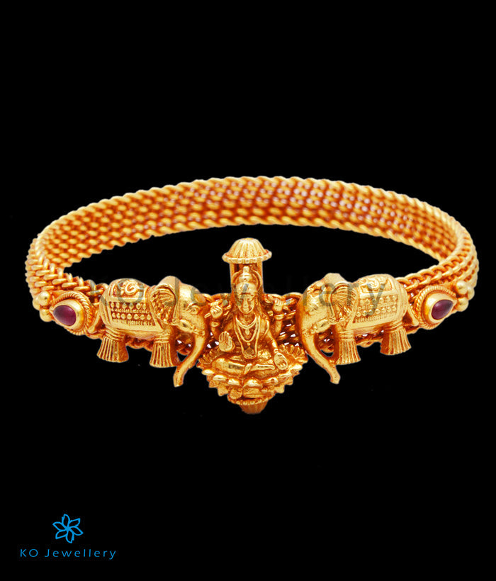 The Gajalakshmi Silver  Bracelet-Single (Size 2.2/2.4/2.6/2.8)