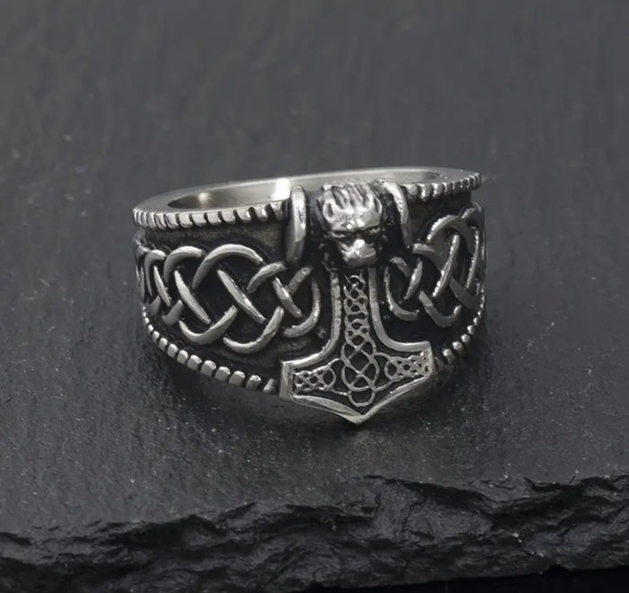 The Titanium Mjolnir Ring