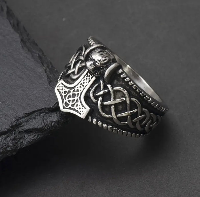 The Titanium Mjolnir Ring