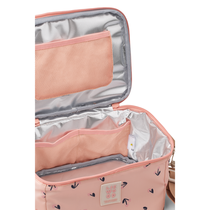 Liewood - Thermal Bag - Toby - Cherry Heart/Rosey - Interior