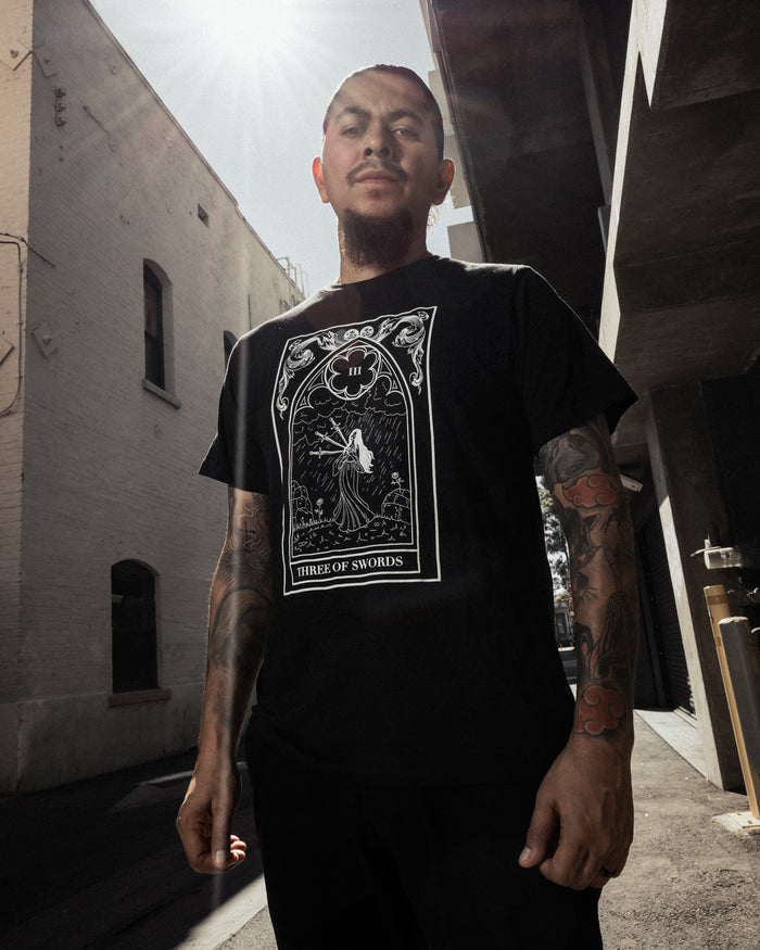 Three Of Swords Tarot Tee