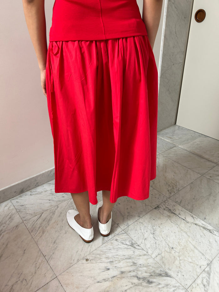 Tie Skirt, Red Brooke Callahan