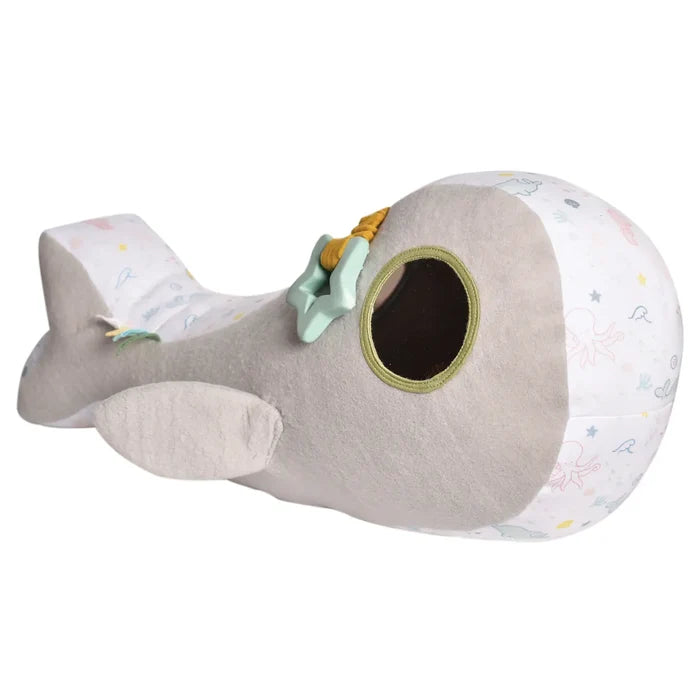 Tikiri Toys Tummy Time Organic Ocean Buddy Whale (8888901304628)