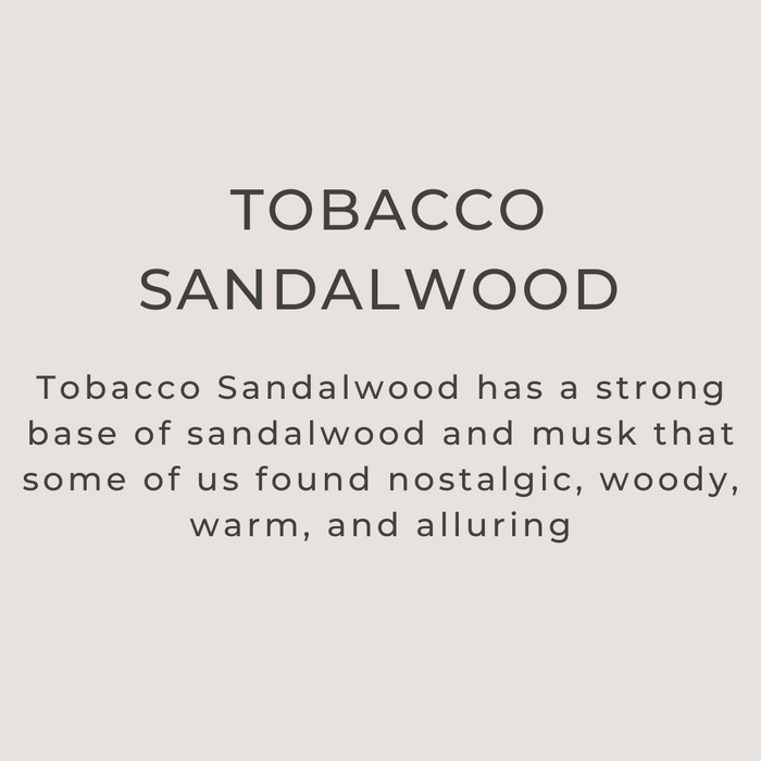 Tobacco Sandalwood  - 4 oz Amber Glass Room + Linen Spray