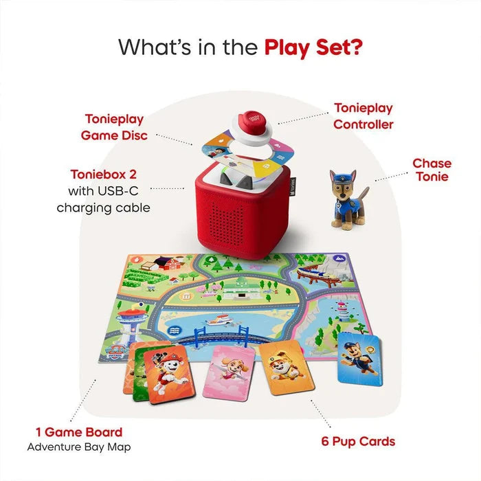 Tonies - Toniebox 2 Play Set - Paw Patrol - Tropical Teal - Contents