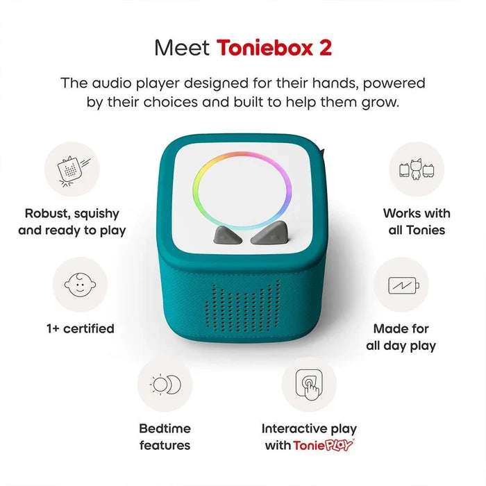 Tonies - Toniebox 2 Play Set - Paw Patrol - Tropical Teal - Toniebox 2
