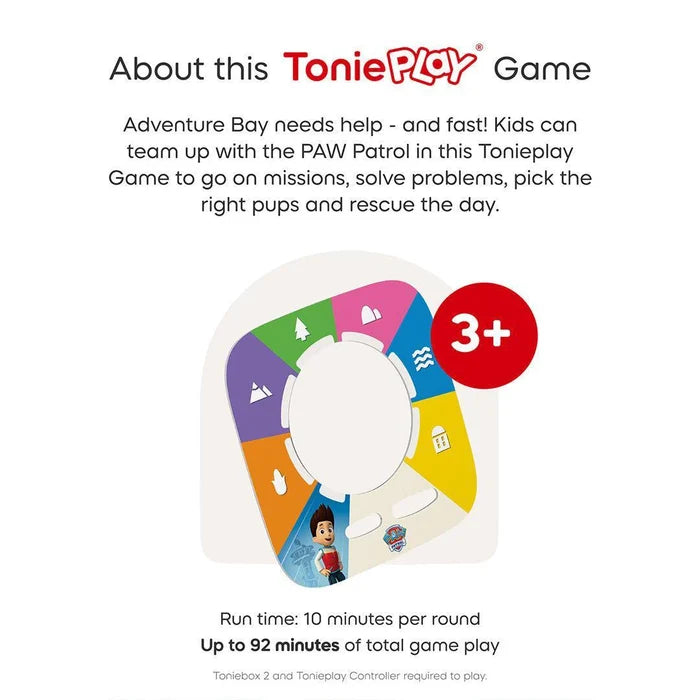 Tonies - Toniebox 2 Play Set - Paw Patrol - Tropical Teal - Game Disc