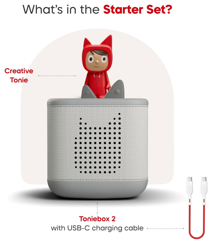 Tonies - Toniebox 2 Starter Set - Moon Grey - Content