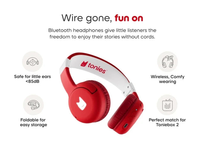 Tonies Headphones - Bluetooth - Sunset Red - Feature