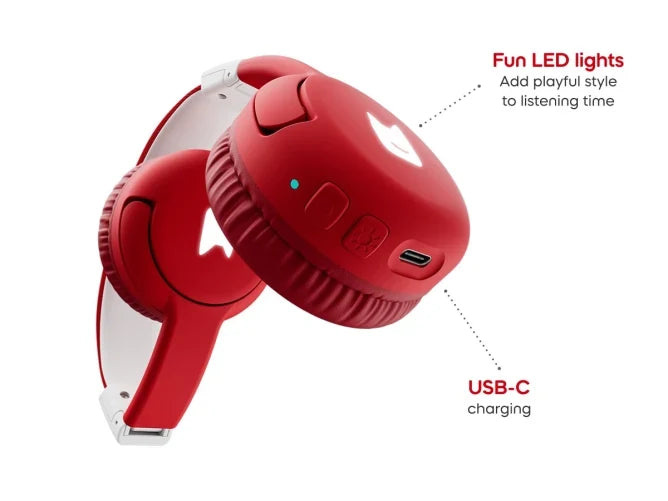 Tonies Headphones - Bluetooth - Sunset Red - Feature 2
