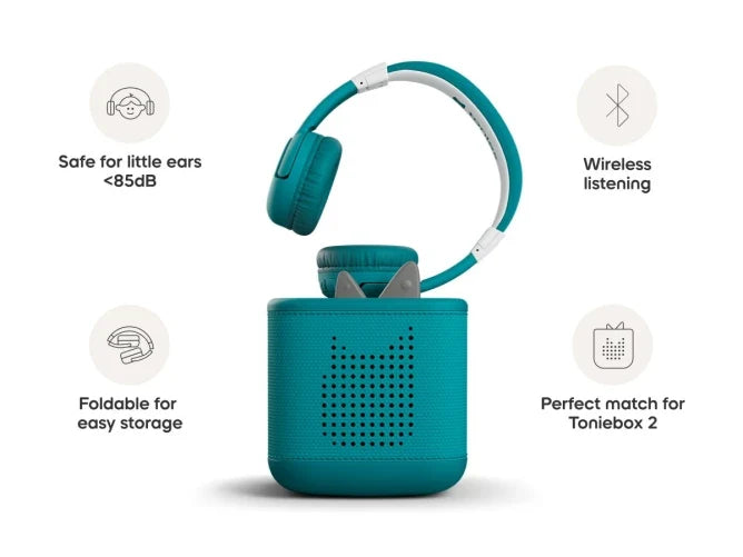 Tonies Headphones - Bluetooth - Tropical Teal - Feature 2
