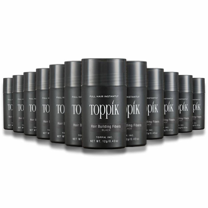 Toppik - Hair Building Fibres Black - 0.42 Oz - 12 Pack