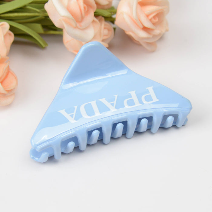 Triangle Acetate Solid Sweet Hair Claw Clip