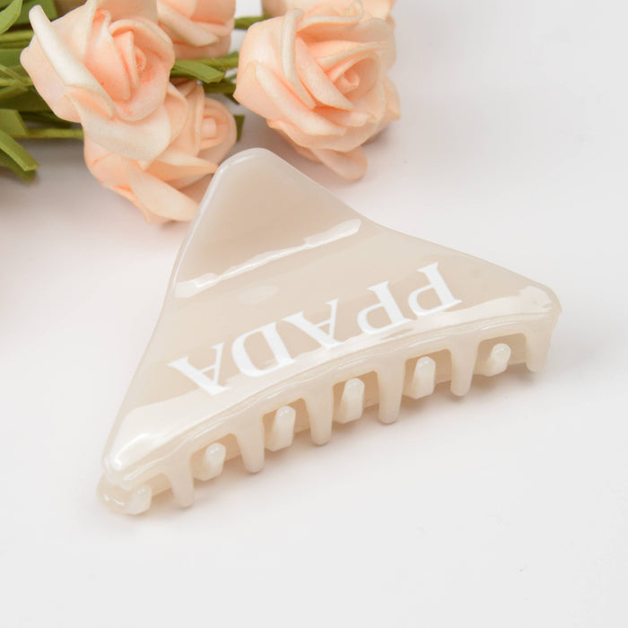 Triangle Acetate Solid Sweet Hair Claw Clip