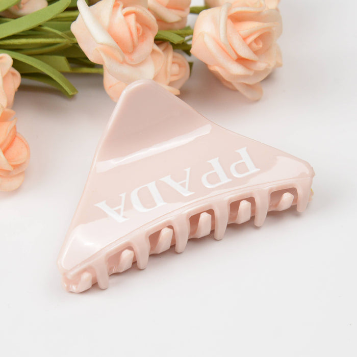 Triangle Acetate Solid Sweet Hair Claw Clip