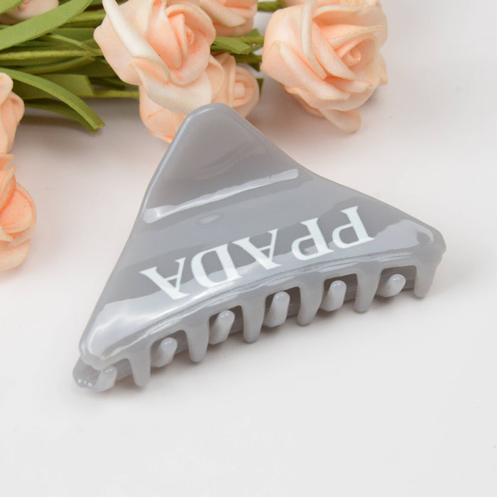 Triangle Acetate Solid Sweet Hair Claw Clip