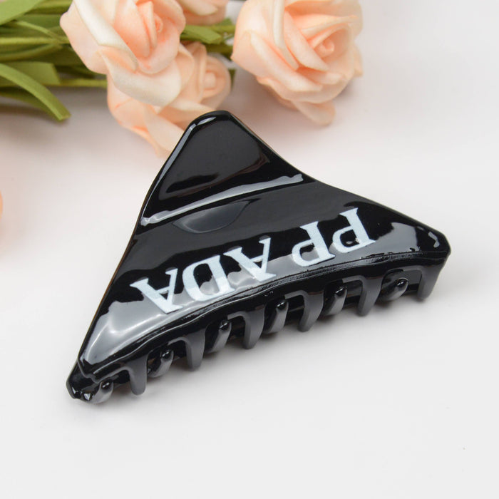 Triangle Acetate Solid Sweet Hair Claw Clip
