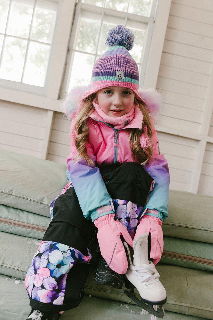 Two Piece Play Snowsuit Pink To Blue Gradient-2