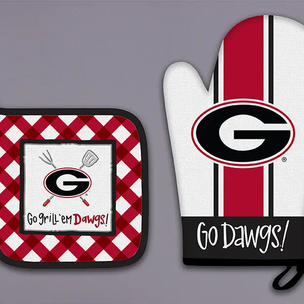 UGA Mitt Potholder Set