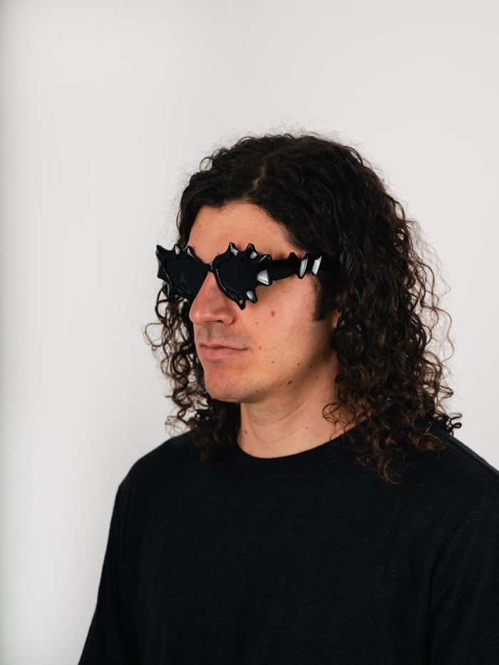 Unisex Slime Festival Sunglasses | Black-Image 2