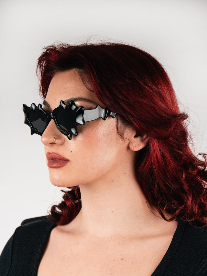 Unisex Slime Festival Sunglasses | Black-Image 5