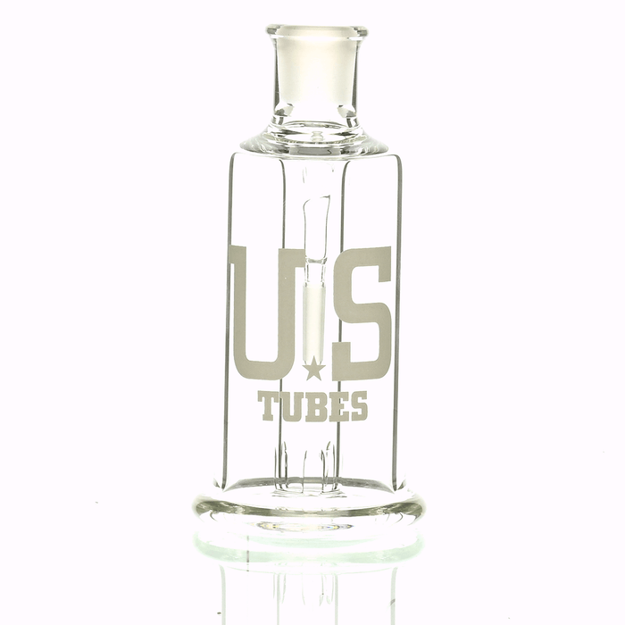 US Tubes Ash Catcher 14mm 90 Degree White Logo premium glass accessory