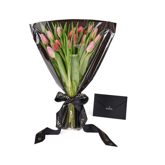 Valentine's Day Tulip Bouquet with Greens – the bouquet