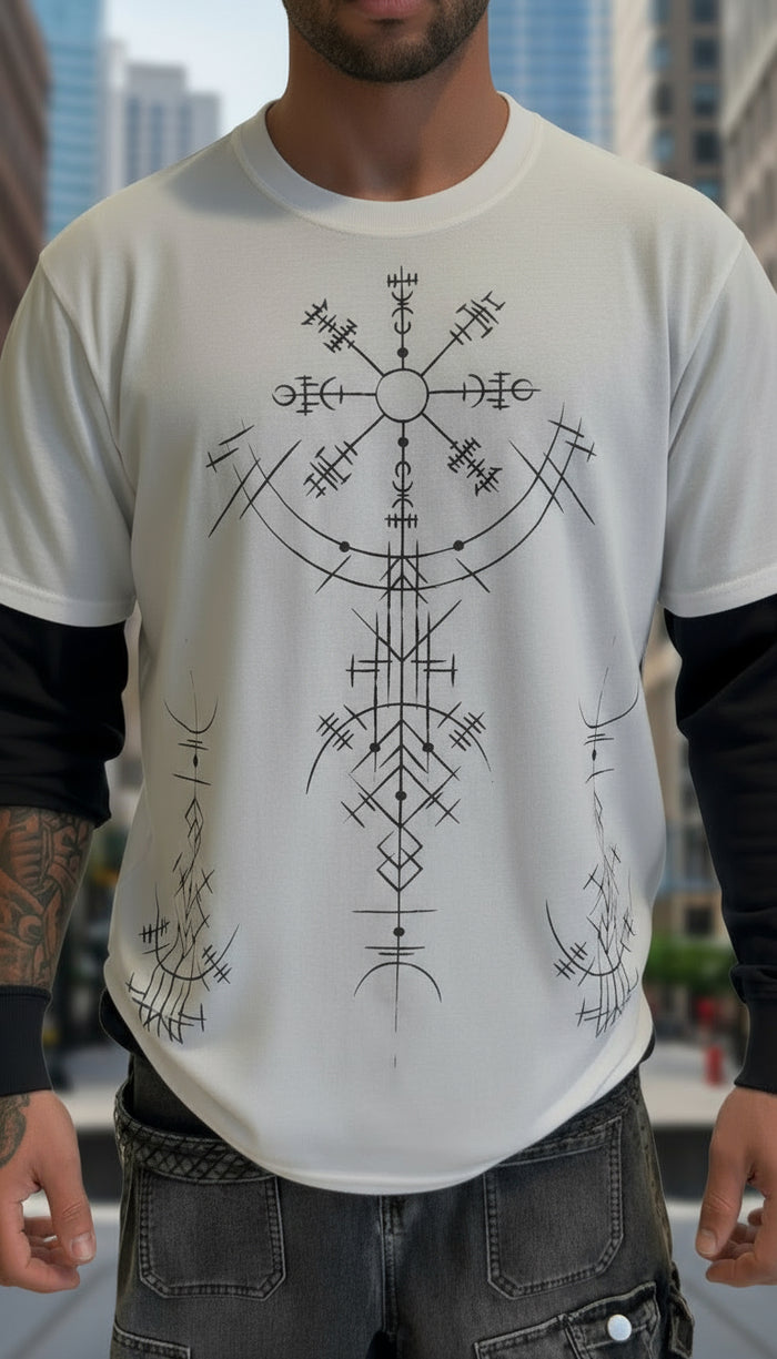 Vegvisir Pre-Shrunk White Short Sleeve T-Shirt