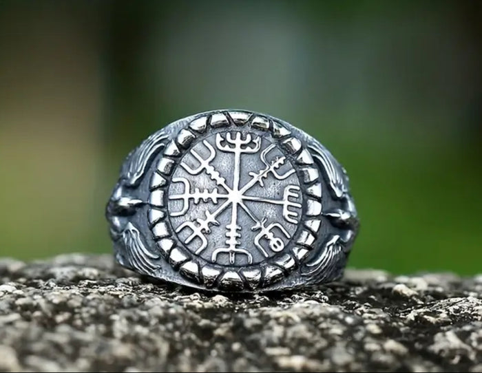 Vegvisir Series - Vegvisir Compass Ring