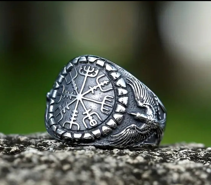 Vegvisir Series - Vegvisir Compass Ring