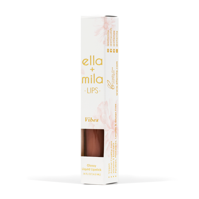 Vibes lip gloss with its retail box