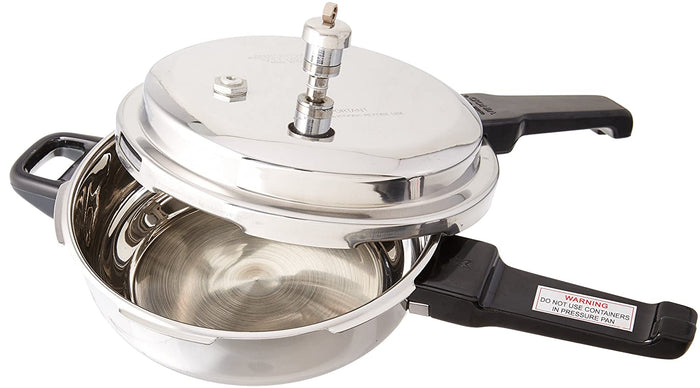 Vinod Junior Splendid Stainless Steel Sandwich Bottom Pressure Pan 3.5 Liters