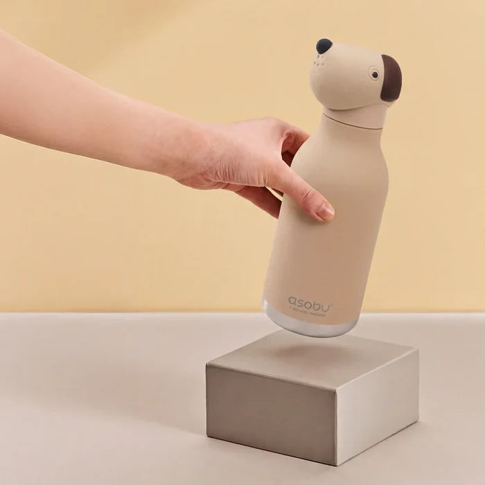 Asobu - Water Bottle - Bestie - Beige Dog - Lifestyle Cut