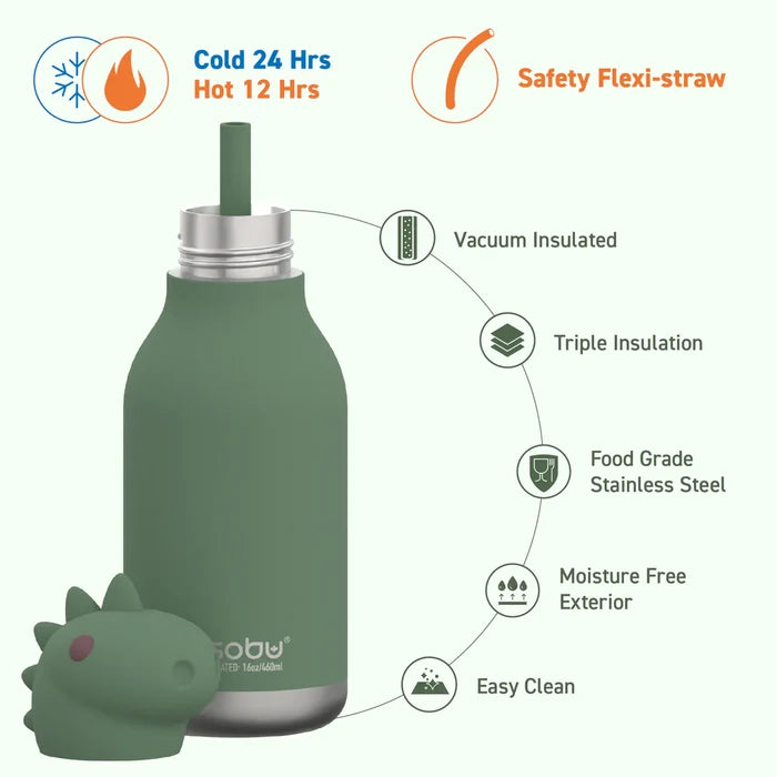 ASOBU - Water Bottle - Bestie - Dinosaur - Features 2