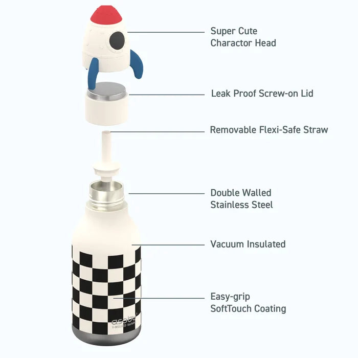 ASOBU - Water Bottle - Bestie - Rocket - Features 1