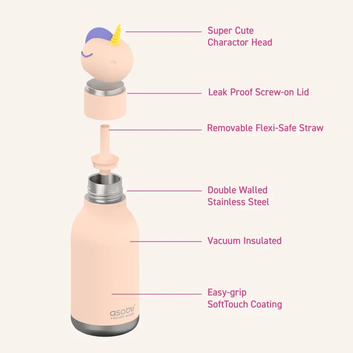ASOBU - Water Bottle - Bestie - Unicorn - Features 1