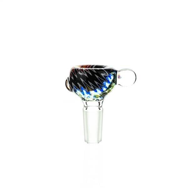 Side view of Waterhouse Glass Bowl Piece 48 14mm dry herb slide