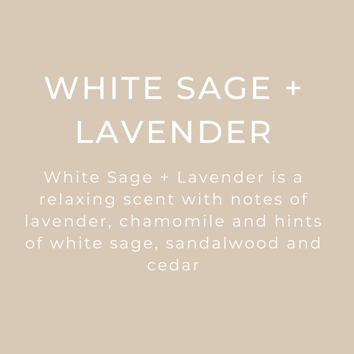 White Sage Lavender - 4 oz Black Glass Room + Linen Spray