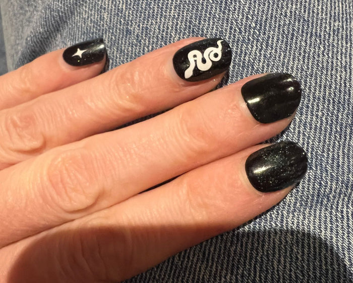 White Snakes Nail Art Decals