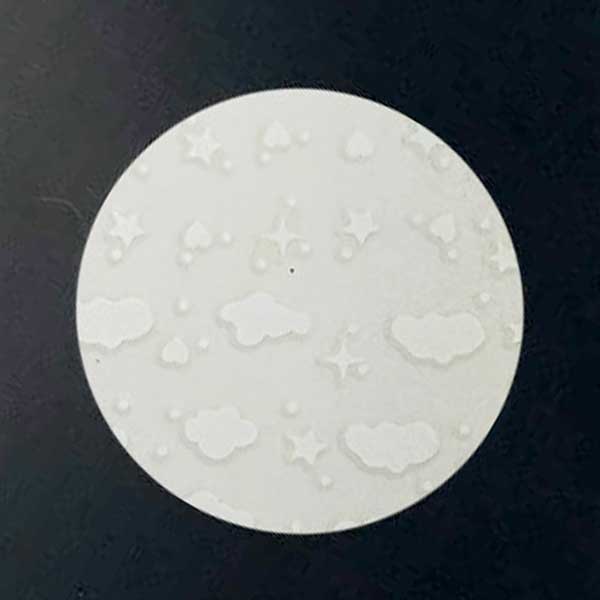 White Starry Clouds Nail Art Decals