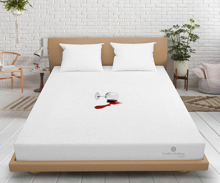 White Terry Mattress Protector